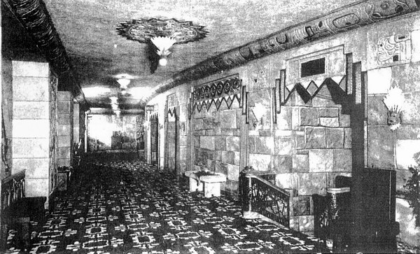 Fisher Theatre - Fisher Upper Tunnel Foyer From John Lauter (newer photo)